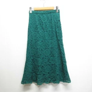 Uniqlo Lace Futu Skirt S Green Used 92b0748ad352fba602b1c2da3d3e70eb - Picture 1 of 3