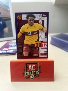 2023/24 TOPPS SPFL MATCH ATTAX THEO BAIR PURPLE PARALLEL A26 - Picture 1 of 1