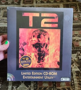 Juego CD-ROM Big Box Terminator 2 Edición Limitada Windows 95 1996 Años 90 T2 De Colección - Imagen 1 de 18