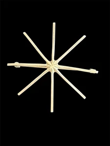 "Broche minimalista modernista de plata de ley MCM de 2,5"" Starburst 1940 925" - Imagen 1 de 6