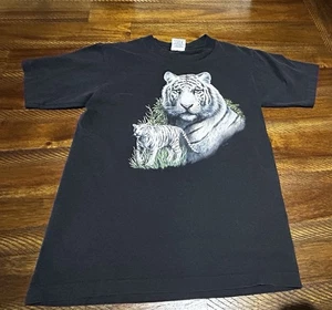Vintage White Tiger Graphic T-Shirt Size Small 2003 - Picture 1 of 8
