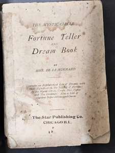 Antique Fortune Teller And Dream Book MME. DE LA NORMANDE The Mystic Circle 1900 - Imagen 1 de 4