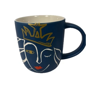 Starbucks Tasse Anniversary Blue Crown Wink Siren Etched Ceramic 14oz 2016 - Bild 1 von 11
