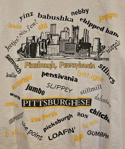 Camiseta Pittsburgh "Pittsburghese" XL Gildan - Imagen 1 de 5