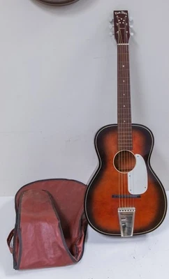 1960s/70s - Harmony Five Star USA Made Parlor Acoustic Guitar & Case - Image 1 of 4