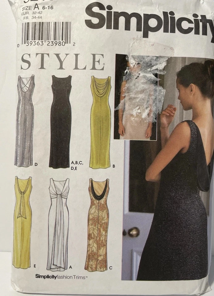 Sewing Pattern # 9218 Special Occasion Dress Size 6-16 - Image 1 of 3