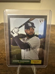 Tarjeta 2024 Topps Archives Junior Caminero lámina negra #33 RC Rookie - Imagen 1 de 2