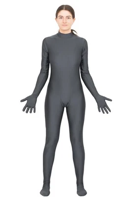 Ganzanzug Damen Rückenreißverschluss+Hand+Fuss Overall stretch shiny glänzend - Bild 1 von 4