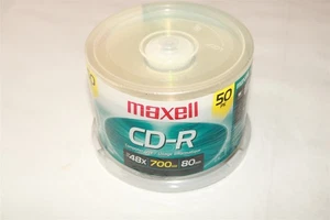 MAXELL - CD-R Blank Discs - 48X Speed - 50 Pack On Spindle - Picture 1 of 1