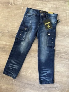 ROCAWEAR Boys Size 6 NWT Skinny Blue Jeans Denim Unique - Picture 1 of 5