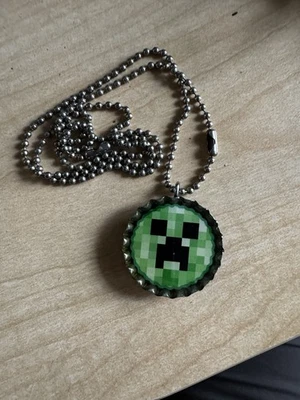 "Collar tapa botella Minecraft 20"" cadena limón soda" Foto 1 de 2
