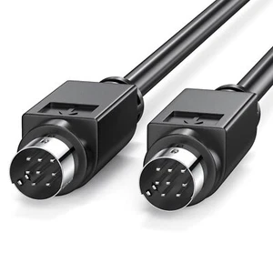 Mini DIN 8pin Male to Male Cable 6ft- Premium Copper Wire PLC Touch Screen Ca... - Picture 1 of 7