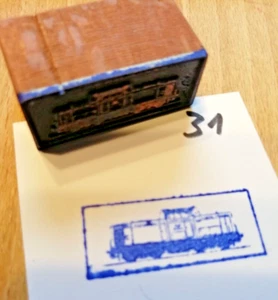 Blaudruck stempel Textilstempel Messingmodel Eisenbahn 31 - Bild 1 von 1