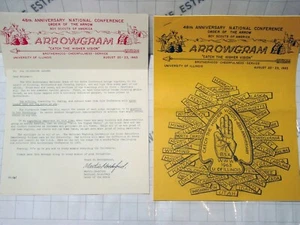 BSA Boy Scout 1963 Arrowgram boletines 48ª Conferencia Nacional Univ. de Illinois - Imagen 1 de 4