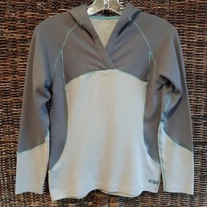 Outdoor Research Shirt Women's Small Gray Blackridge Hoody Wool Raglan Sleeve OR - Picture 1 of 7