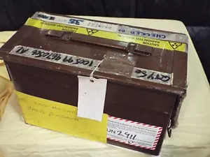 Genuine British Army 50 Cal Ammunition / Ammo Box H83 Brown- Ideal Tool Storage - Picture 1 of 1