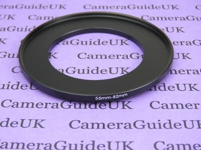 55mm to 82mm 55mm-82mm Stepping Step Up Filter Ring Adapter - Image 1 of 2