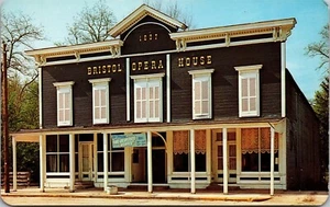 Vintage Elkhart Indiana im Bristol Opernhaus 1950er alte Ansicht Chrom Postkarte - Bild 1 von 2