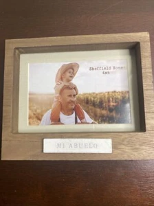 Sheffield Homes Wood Box Frame For Mi Abuelo (grandfather) New with Mat 6x4photo - Picture 1 of 4