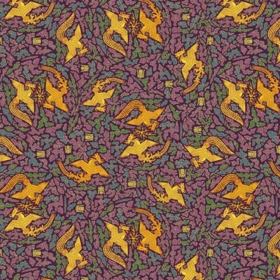 Tela Coreana Tradicional Estampada El Fénix Hecha en Corea BTHY Foto 1 de 4