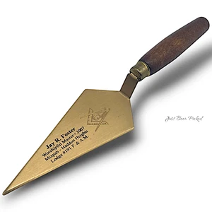 Vintage Masonic Trowle Owner Engraved  #11 - Picture 1 of 2