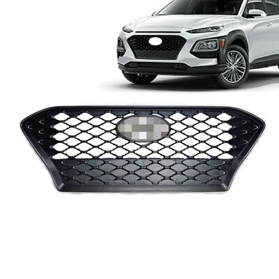 Fits 2018-2021 Hyundai Kona Hathback Front Mesh Grille Matte Black 86350J9100 - Image 1 of 4
