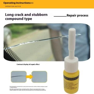 NEU Auto Fenster Glas Nano Reparatur Flüssigkeit Glas Riss Chip Reparatur Werkzeug - Bild 1 von 10