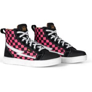 Cortech Limited Edition Check Slayer Adult Women's Riding Shoes - Checkered Pink