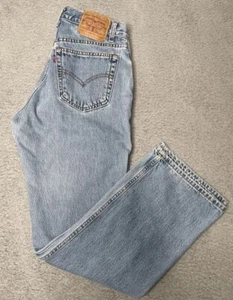 RARE Vintage Levis Jeans Classic Blue Denim Butterfly Pants Mens 31 1/2 USA Made - Picture 1 of 13