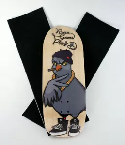 Raregemsplug Pro fingerboard Pool deck 34mm wood medium concave fingerskateboard - Picture 1 of 5