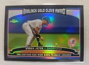 Topps 2006 cromo refractor negro #256 Derek Jeter 258/549 casi como nuevo - Imagen 1 de 2