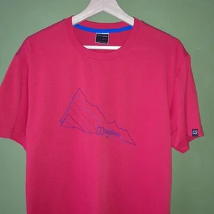 Berghaus Argentium T-Shirt Red Size M Base Layer Sport Fitness Running - Picture 1 of 9