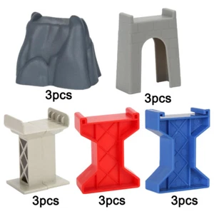 3pcs Train Bridge Piers Track Railway Accessories for Kids Age 3 and Up - Picture 1 of 30