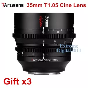 7artisans 35 mm T1.05 obiettivo cinematografico ED grande apertura per fotocamera Sony attacco E A7s F55 - Foto 1 di 11
