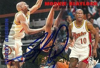 Stacey Augmon autographed Basketball Card (Hawks) 1995 Topps Stadium Club #327 - Image 1 of 1