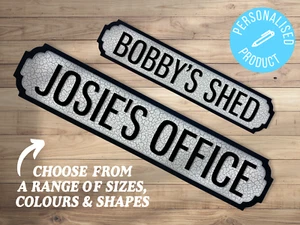 PERSONALISE Your Own Wooden Novelty Vintage Street Sign Various Sizes & Colours - Picture 1 of 77