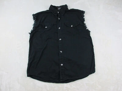 Milwaukee Performance Shirt Mens Extra Large Black Button Up Sleeveless Casual - Image 1 of 4
