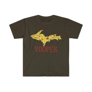 Upper Michigan Yooper Graphic Unisex Softstyle T-Shirt S-3XL - Picture 1 of 33