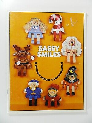 Sassy Smiles Provo Artesanía Tole Patrón Patrón Libro Fiestas Navidad 4o Halloween • 16.71€