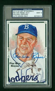 Pee Wee Reese Autographed Perez Steele 2015 Hall of Fame Art Postcard PSA/DNA - Picture 1 of 2