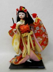Japanese Vintage Kimono Cloth Doll 33cm / KABUKI / DOJYOJI - Picture 1 of 8