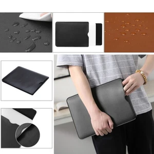 PU Sleeve Leather Laptop Bag Case -For Apple Macbook Pro Air 13'' 14'' 15' 16'' - Picture 1 of 11