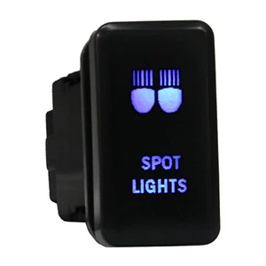 SPOT LIGHTS 823B Push switch 12V For Toyota Highlander Tacoma Tundra LED BLUE - Picture 1 of 1