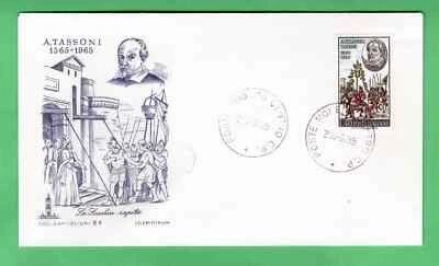 Italy FDC 1965 The 400th anniversary of the Birth of Tassoni first day cover #2 - Image 1 of 3