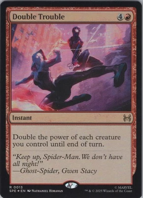 MTG (FOIL) Double Trouble R Marvel's Spider-Man: Eternal-Legal 13 NM - Image 1 of 2