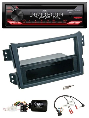 JVC CD DAB USB Bluetooth Lenkrad Autoradio für Opel Agila B Suzuki Splash 2008-2 - Bild 1 von 4