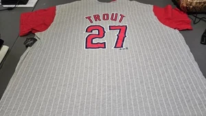 Majestic MLB Anaheim Angels Mike Trout #27 Jersey Size 6xl Nwt. Rare Size - Picture 1 of 7