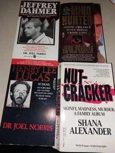 4 True Crime mass market Paperbacks USED- nutcracker mind hunter - Picture 1 of 2