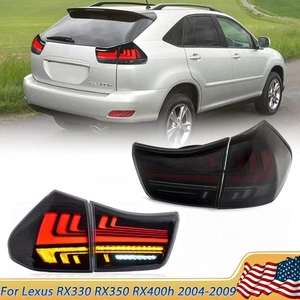 For Lexus RX330 RX350 RX400h 2004-2009 LED Sequential Tail Lights Rear Lamps - Picture 1 of 18