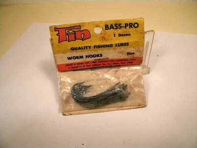 Винтажная приманка Arndt & Sons Bass Pro Worm крючки сделано в США - Изображение 1 из 2